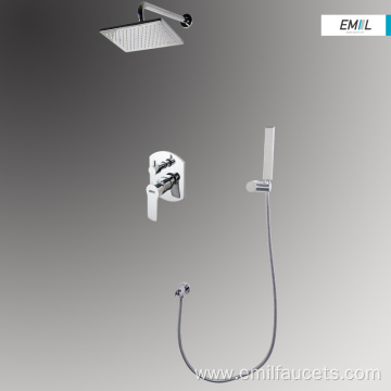 Bathroom modern square shower head tap units